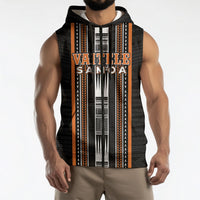 Personalised Vaitele Samoa Sleeveless Zip Hoodie Samoan Tribal Pattern LT05 - Polynesian Pride