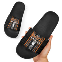 Vaitele Samoa Slide Sandals Samoan Tribal Pattern LT05 - Polynesian Pride