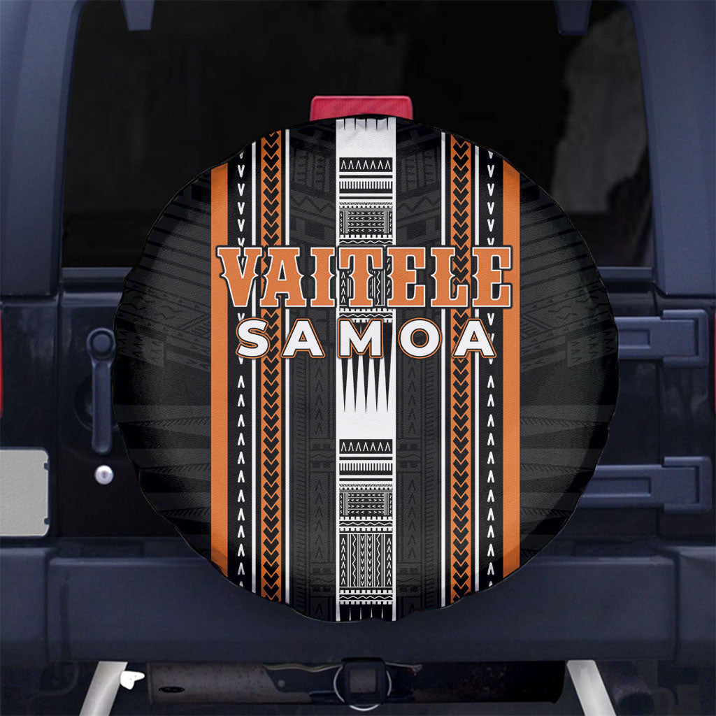 Vaitele Samoa Spare Tire Cover Samoan Tribal Pattern LT05 No hole Orange - Polynesian Pride
