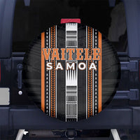 Vaitele Samoa Spare Tire Cover Samoan Tribal Pattern LT05 No hole Orange - Polynesian Pride