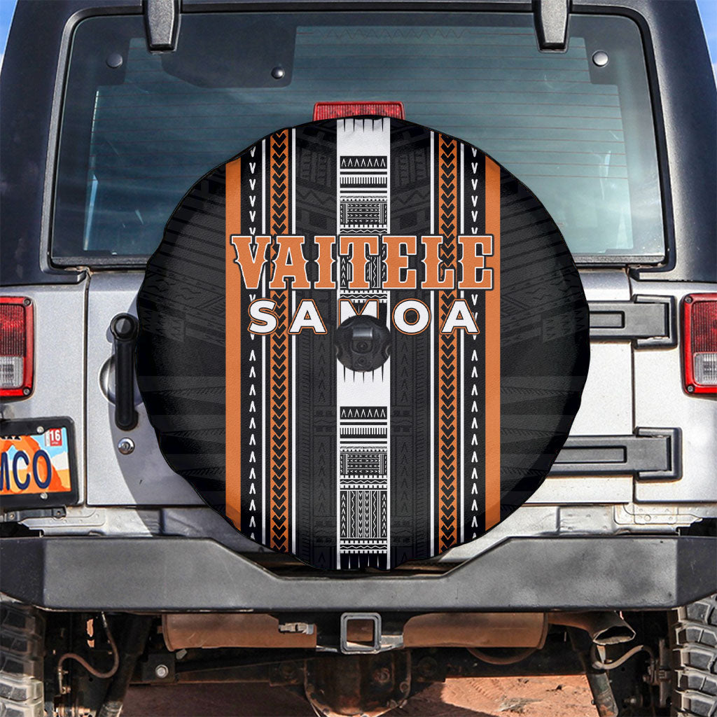 Vaitele Samoa Spare Tire Cover Samoan Tribal Pattern LT05 Orange - Polynesian Pride