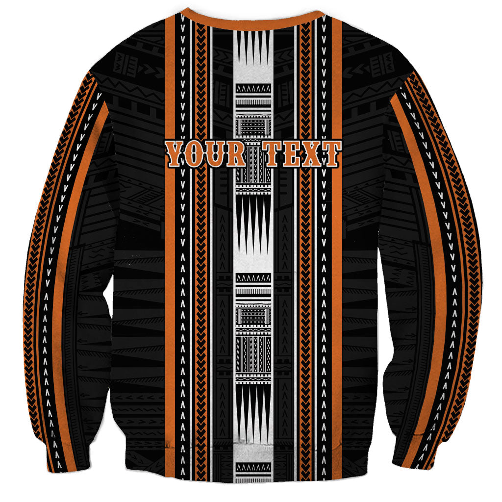 Personalised Vaitele Samoa Sweatshirt Samoan Tribal Pattern LT05 - Polynesian Pride