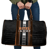 Vaitele Samoa Travel Bag Samoan Tribal Pattern LT05 Orange - Polynesian Pride