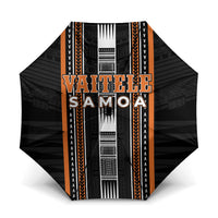 Vaitele Samoa Umbrella Samoan Tribal Pattern LT05 One Size Folded 11.42 inch Opened Diameter 37.4 inch Orange - Polynesian Pride