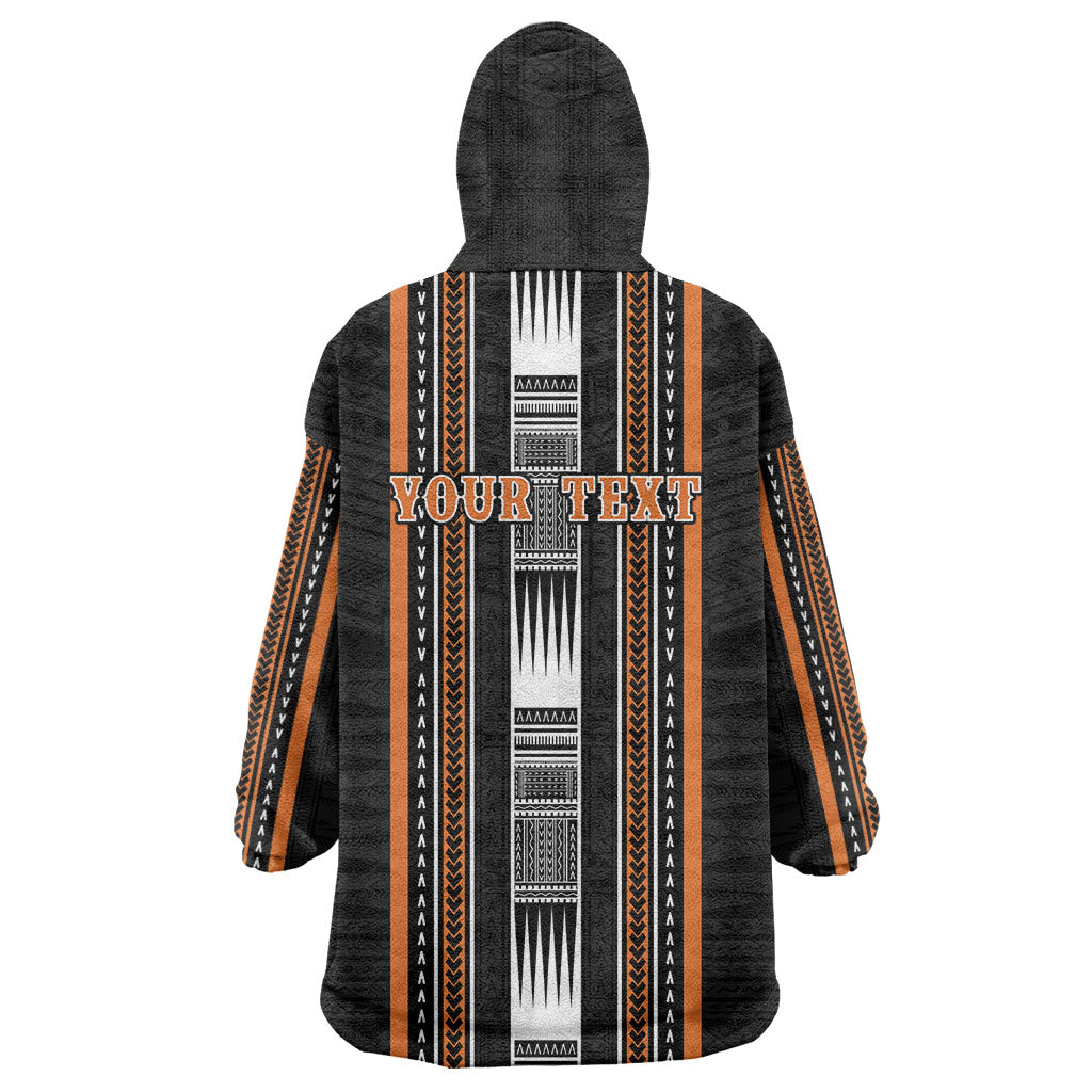 Personalised Vaitele Samoa Wearable Blanket Hoodie Samoan Tribal Pattern LT05 - Polynesian Pride