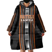 Personalised Vaitele Samoa Wearable Blanket Hoodie Samoan Tribal Pattern LT05 - Polynesian Pride