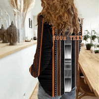 Personalised Vaitele Samoa Women Casual Shirt Samoan Tribal Pattern LT05 - Polynesian Pride