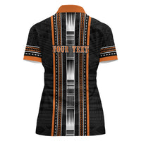 Personalised Vaitele Samoa Women Polo Shirt Samoan Tribal Pattern LT05 - Polynesian Pride