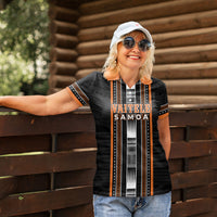 Personalised Vaitele Samoa Women Polo Shirt Samoan Tribal Pattern LT05 - Polynesian Pride