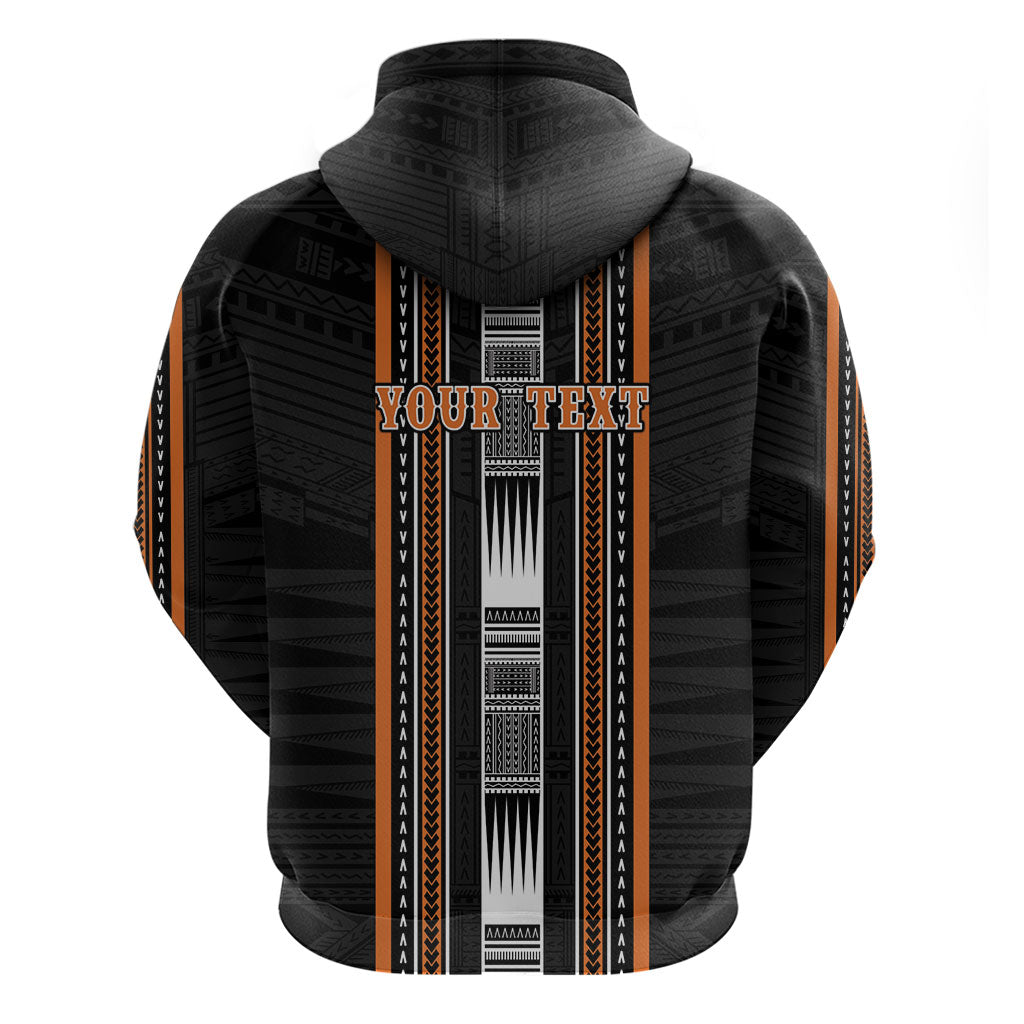 Personalised Vaitele Samoa Zip Hoodie Samoan Tribal Pattern
