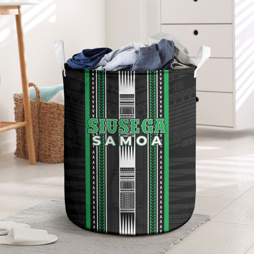Siusega Samoa Laundry Basket Samoan Tribal Pattern