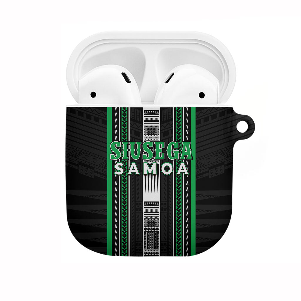 Siusega Samoa AirPods Case Samoan Tribal Pattern LT05 Green - Polynesian Pride