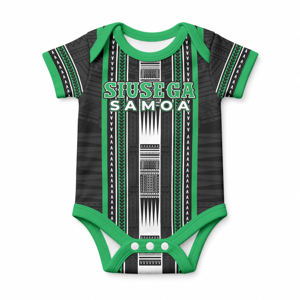 Personalised Siusega Samoa Baby Onesie Samoan Tribal Pattern