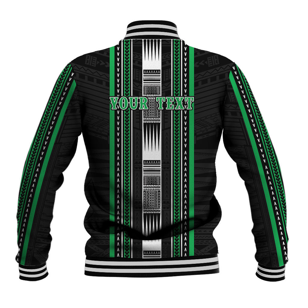 Personalised Siusega Samoa Baseball Jacket Samoan Tribal Pattern