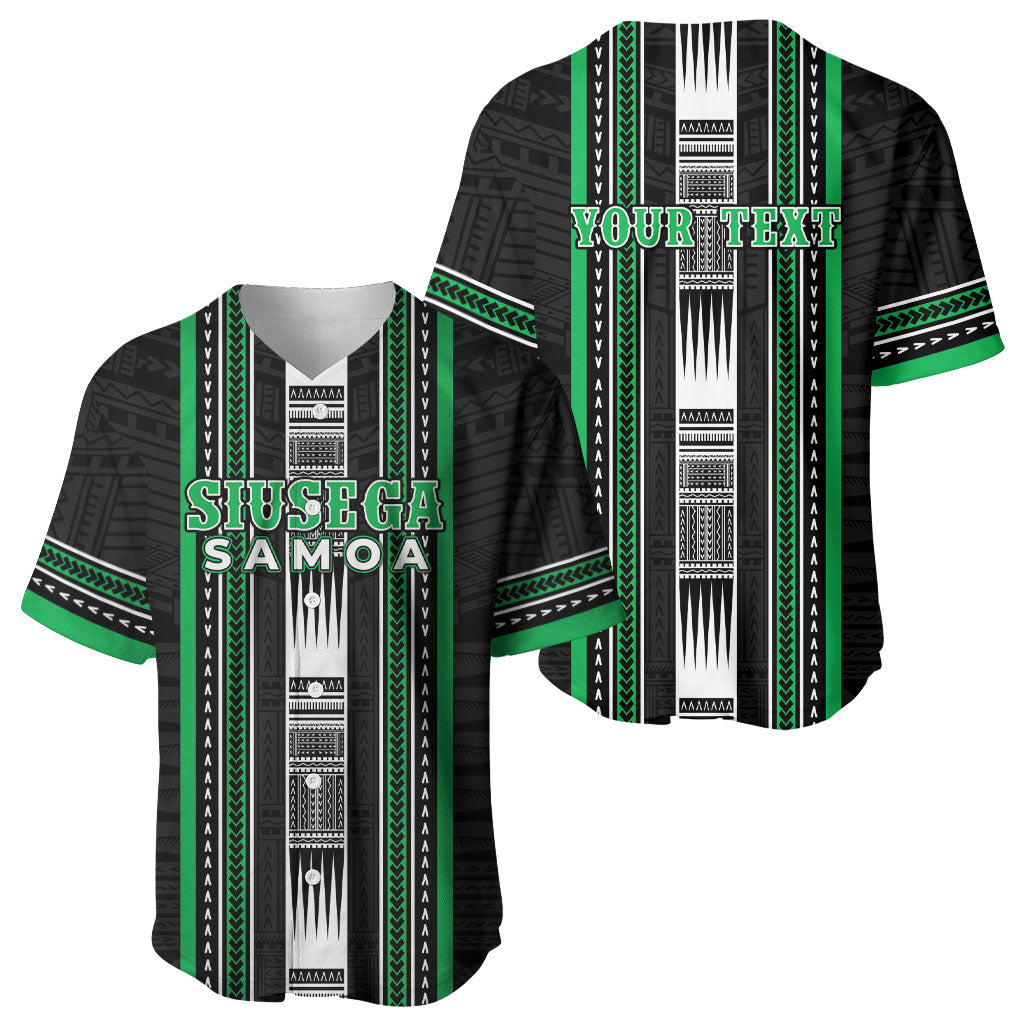 Personalised Siusega Samoa Baseball Jersey Samoan Tribal Pattern LT05 - Polynesian Pride