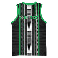Personalised Siusega Samoa Basketball Jersey Samoan Tribal Pattern