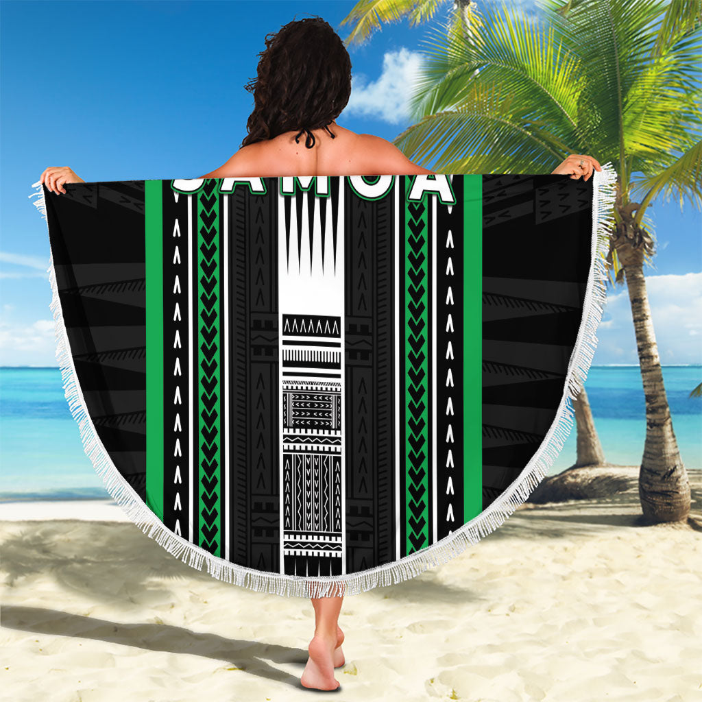 Siusega Samoa Beach Blanket Samoan Tribal Pattern LT05 - Polynesian Pride