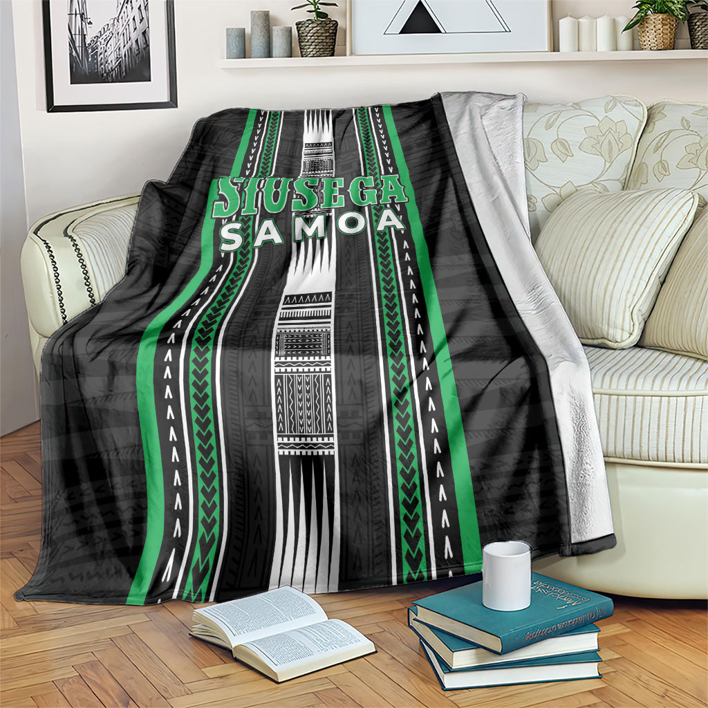 Siusega Samoa Blanket Samoan Tribal Pattern LT05 Green - Polynesian Pride
