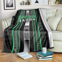 Siusega Samoa Blanket Samoan Tribal Pattern LT05 Green - Polynesian Pride