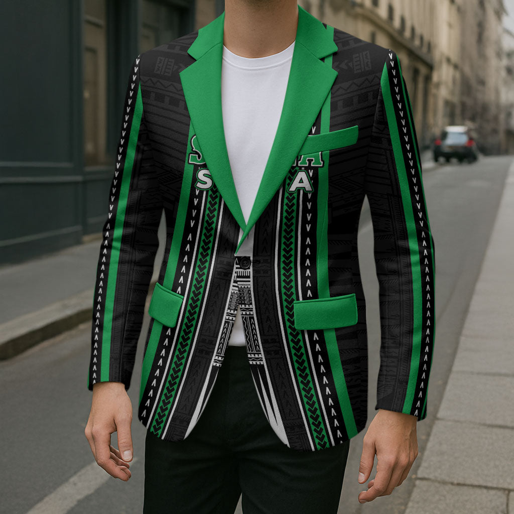 Personalised Siusega Samoa Blazer Samoan Tribal Pattern LT05 - Polynesian Pride