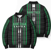 Personalised Siusega Samoa Bomber Puffer Jacket Samoan Tribal Pattern LT05 - Polynesian Pride