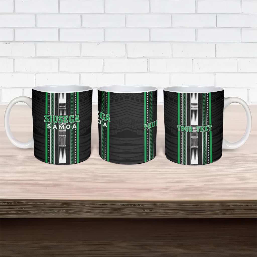 Personalised Siusega Samoa Ceramic Mug Samoan Tribal Pattern LT05 - Polynesian Pride
