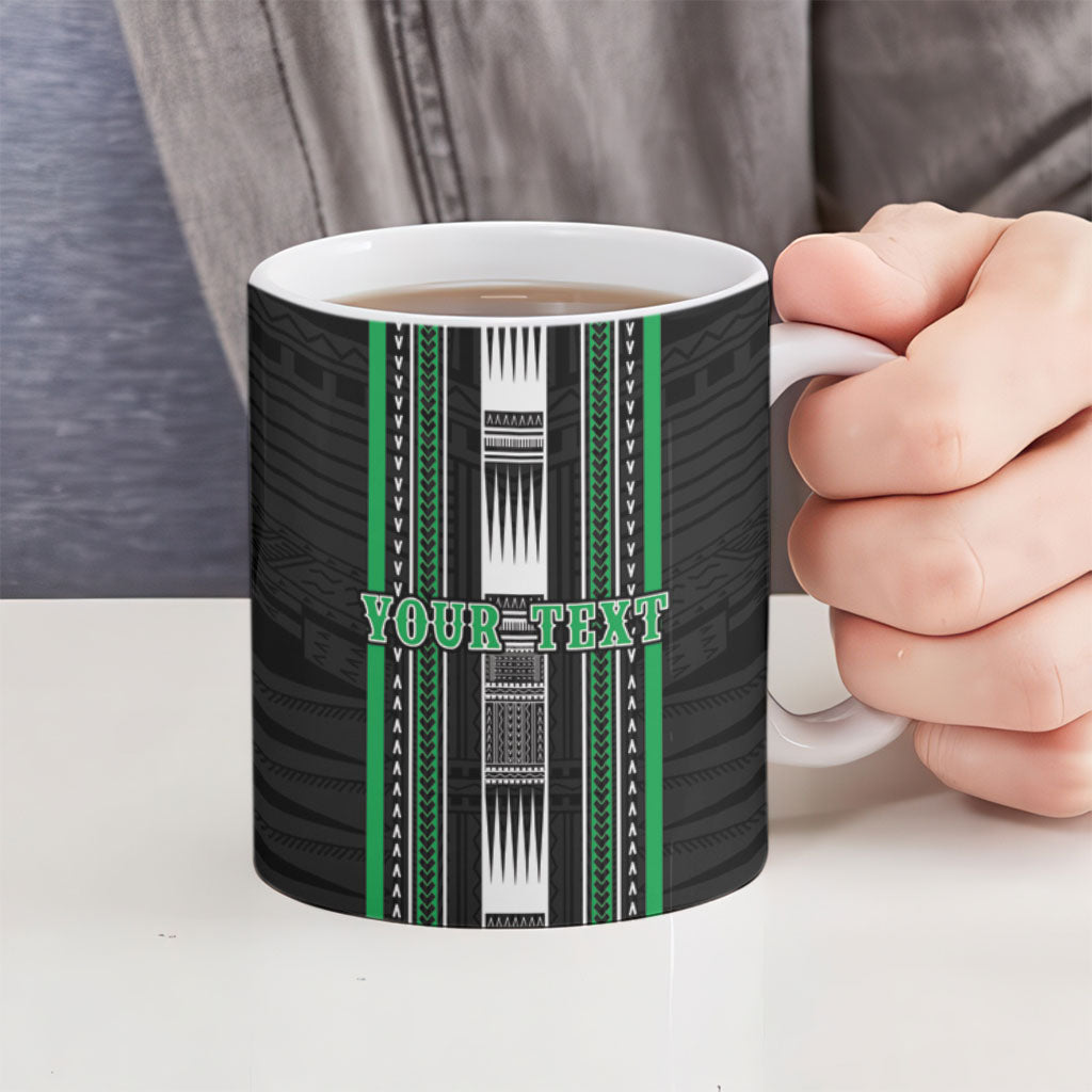 Personalised Siusega Samoa Ceramic Mug Samoan Tribal Pattern LT05 - Polynesian Pride