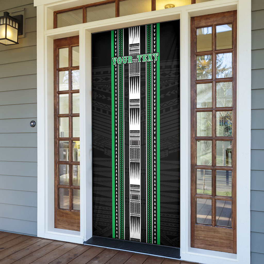 Personalised Siusega Samoa Door Cover Samoan Tribal Pattern LT05 - Polynesian Pride