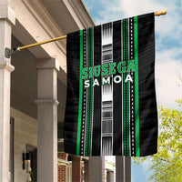 Siusega Samoa Garden Flag Samoan Tribal Pattern