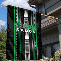 Siusega Samoa Garden Flag Samoan Tribal Pattern