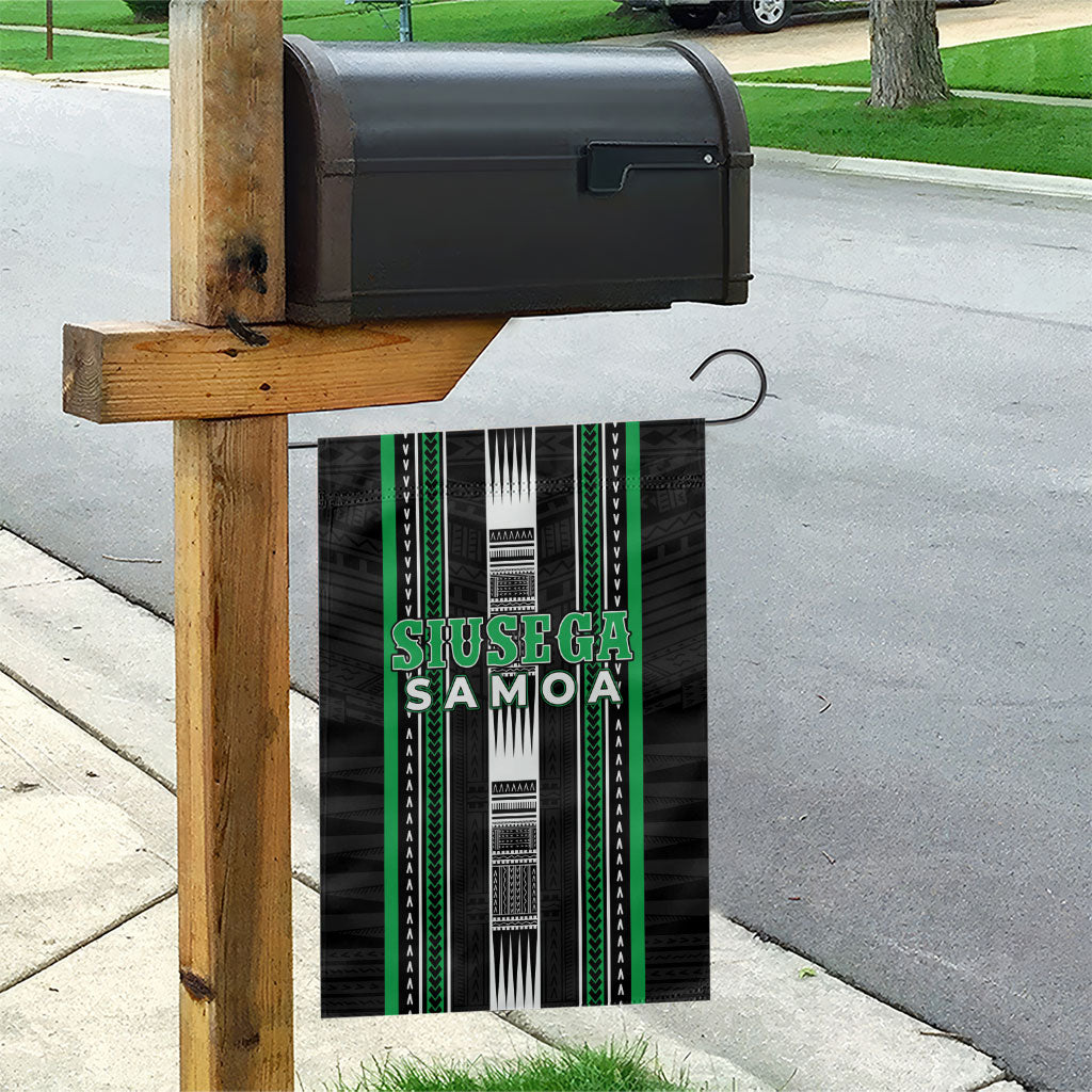 Siusega Samoa Garden Flag Samoan Tribal Pattern