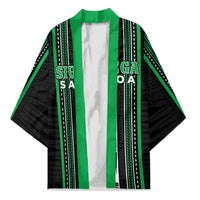 Personalised Siusega Samoa Kimono Samoan Tribal Pattern LT05 Unisex Green - Polynesian Pride