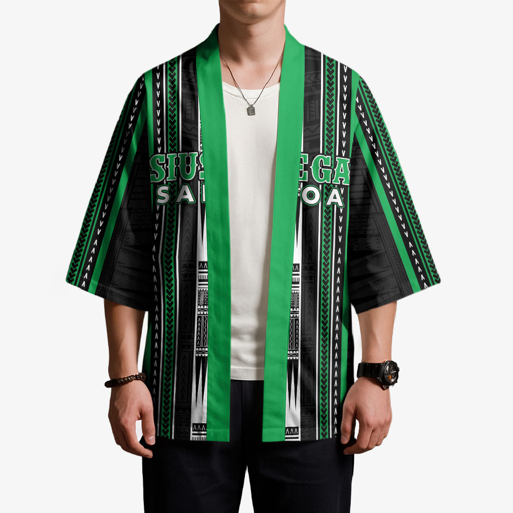Personalised Siusega Samoa Kimono Samoan Tribal Pattern LT05 - Polynesian Pride