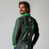 Personalised Siusega Samoa Long Sleeve Polo Shirt Samoan Tribal Pattern LT05 - Polynesian Pride