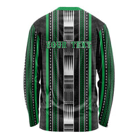 Personalised Siusega Samoa Long Sleeve Shirt Samoan Tribal Pattern LT05 - Polynesian Pride