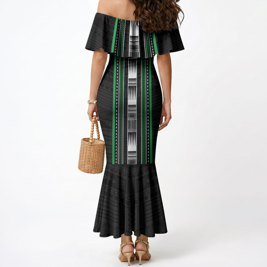 Personalised Siusega Samoa Mermaid Dress Samoan Tribal Pattern LT05 - Polynesian Pride