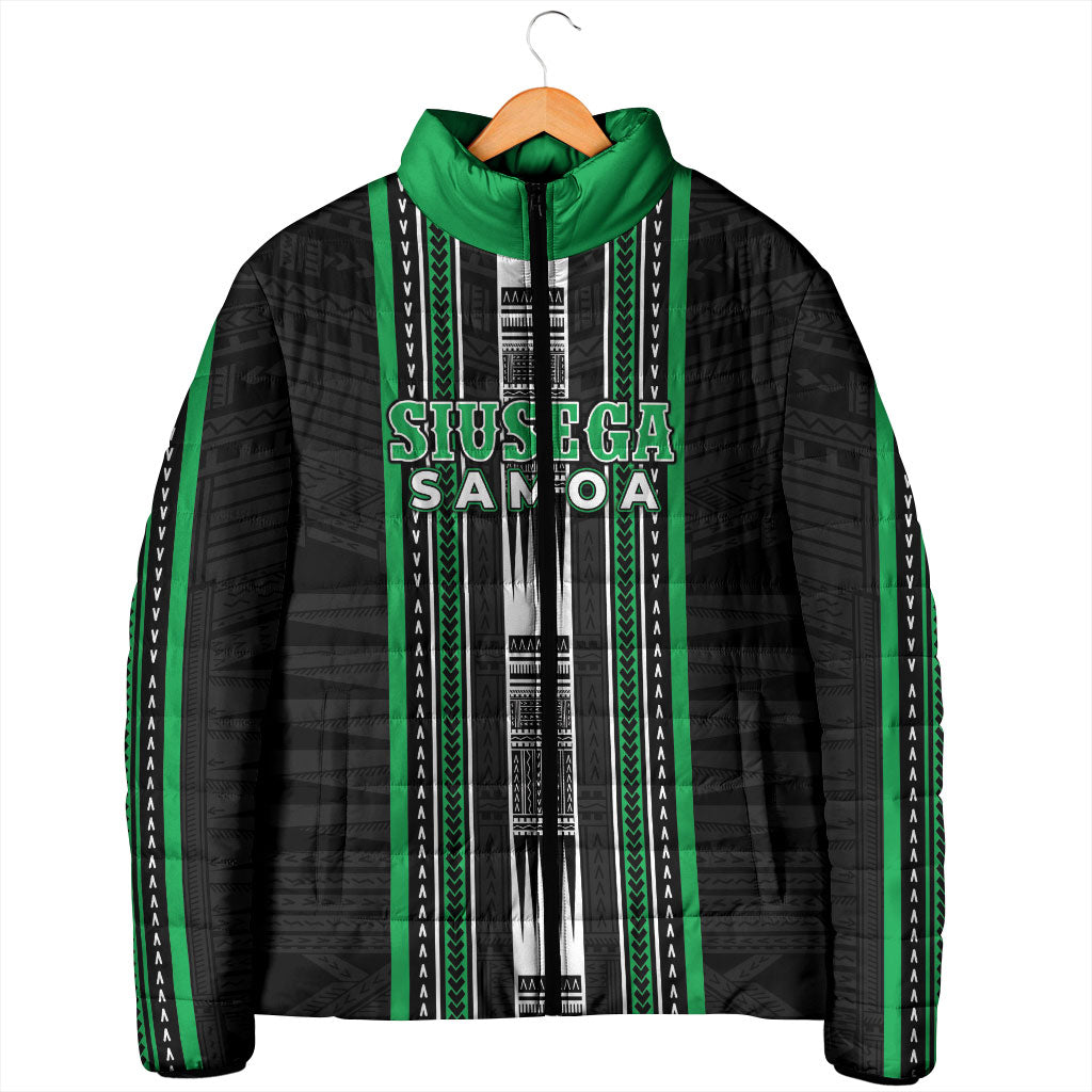 Personalised Siusega Samoa Padded Jacket Samoan Tribal Pattern LT05 - Polynesian Pride