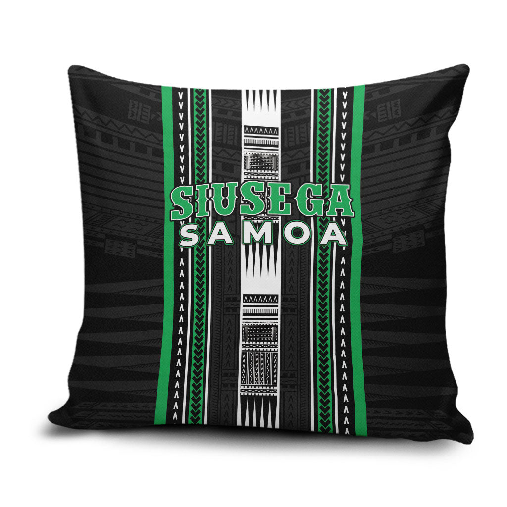 Siusega Samoa Pillow Cover Samoan Tribal Pattern LT05 Green - Polynesian Pride