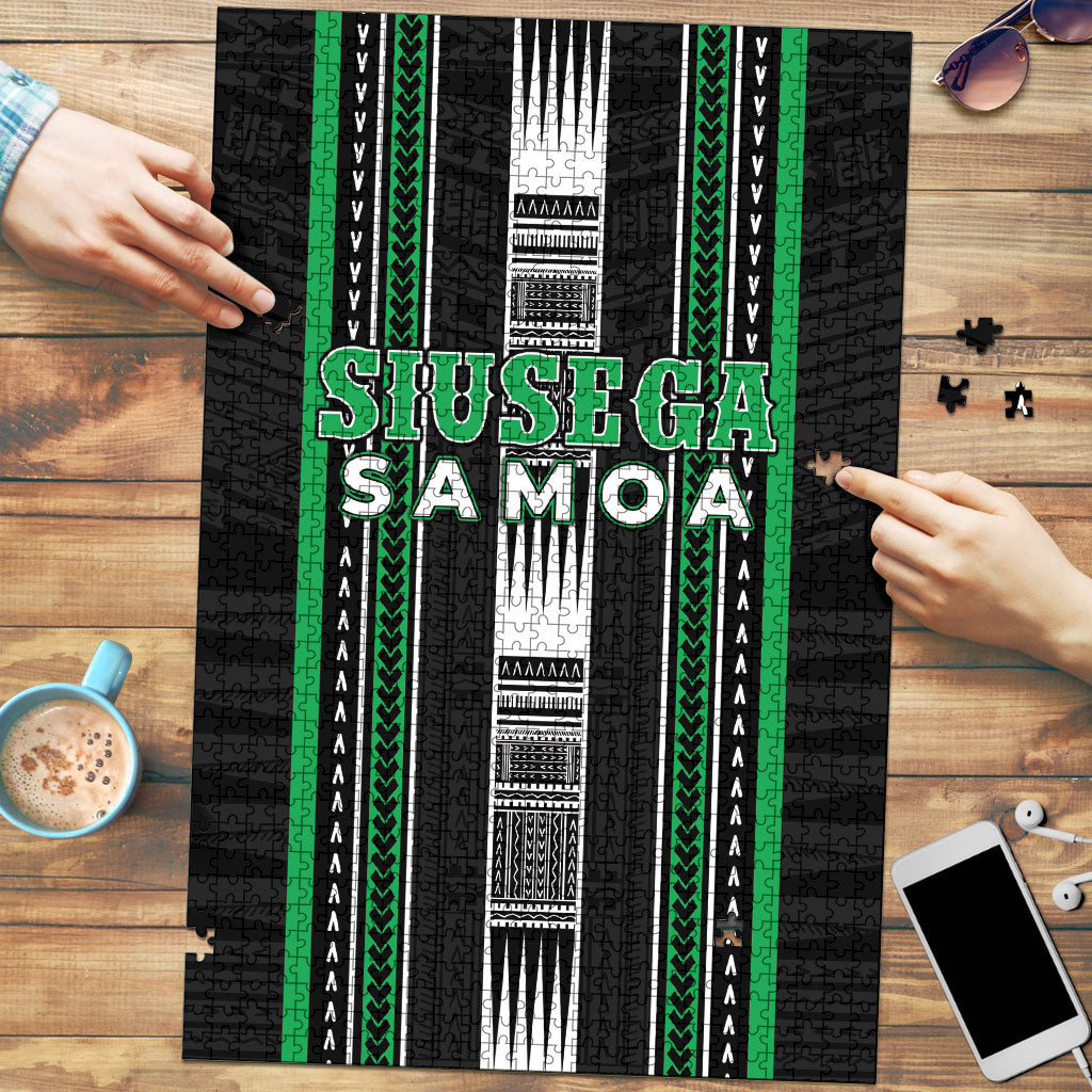 Siusega Samoa Puzzle Samoan Tribal Pattern