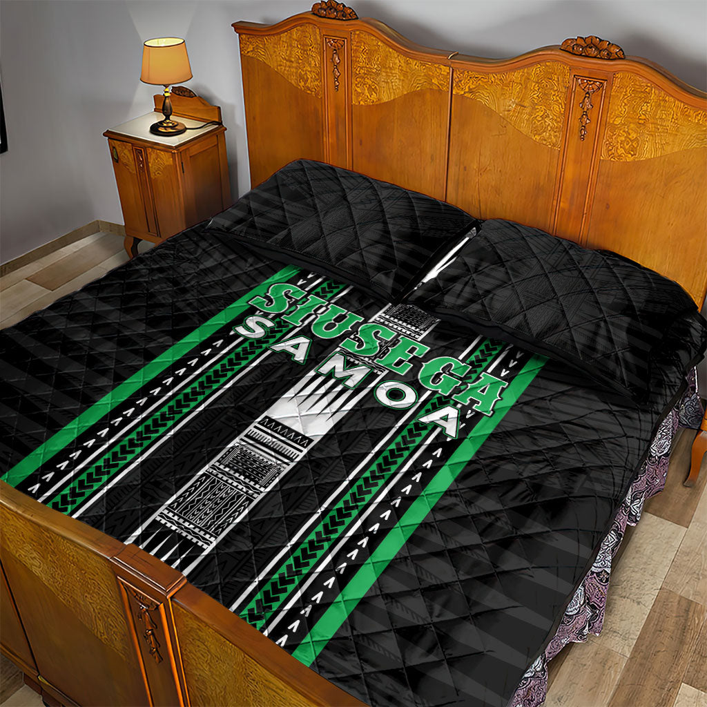 Siusega Samoa Quilt Bed Set Samoan Tribal Pattern LT05 - Polynesian Pride
