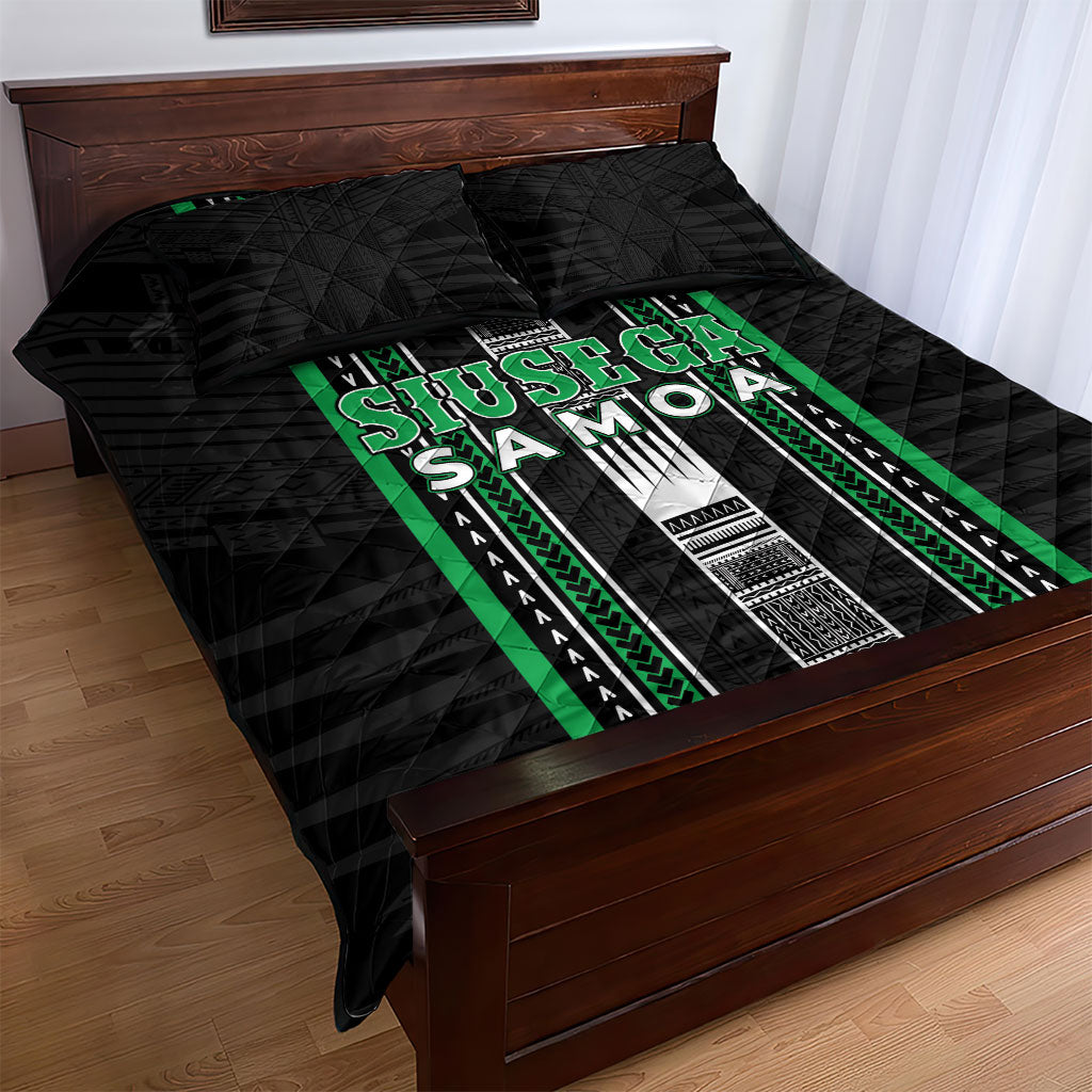 Siusega Samoa Quilt Bed Set Samoan Tribal Pattern LT05 - Polynesian Pride