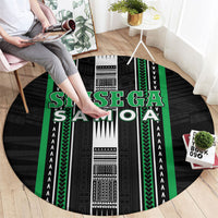 Siusega Samoa Round Carpet Samoan Tribal Pattern LT05 - Polynesian Pride