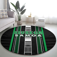Siusega Samoa Round Carpet Samoan Tribal Pattern LT05 - Polynesian Pride