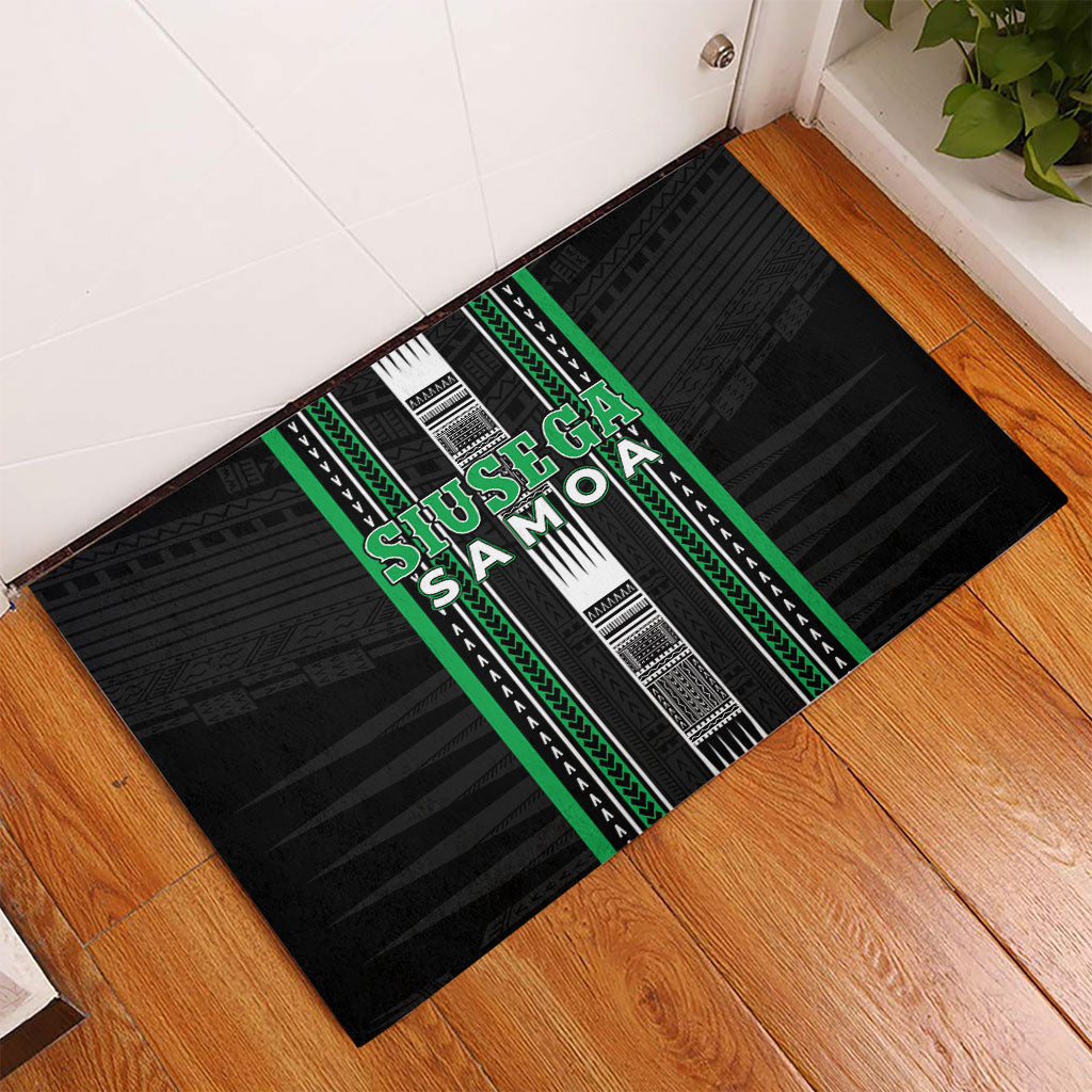 Siusega Samoa Rubber Doormat Samoan Tribal Pattern