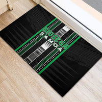 Siusega Samoa Rubber Doormat Samoan Tribal Pattern