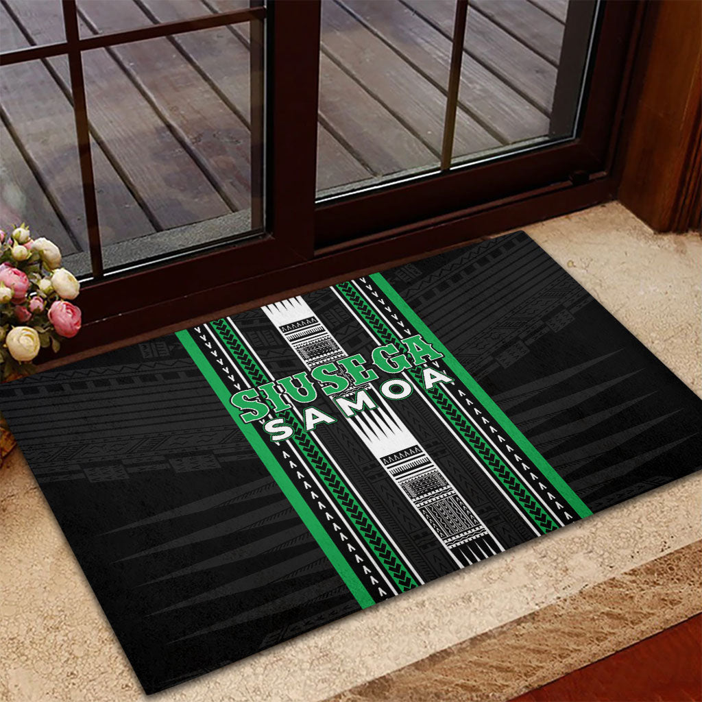 Siusega Samoa Rubber Doormat Samoan Tribal Pattern
