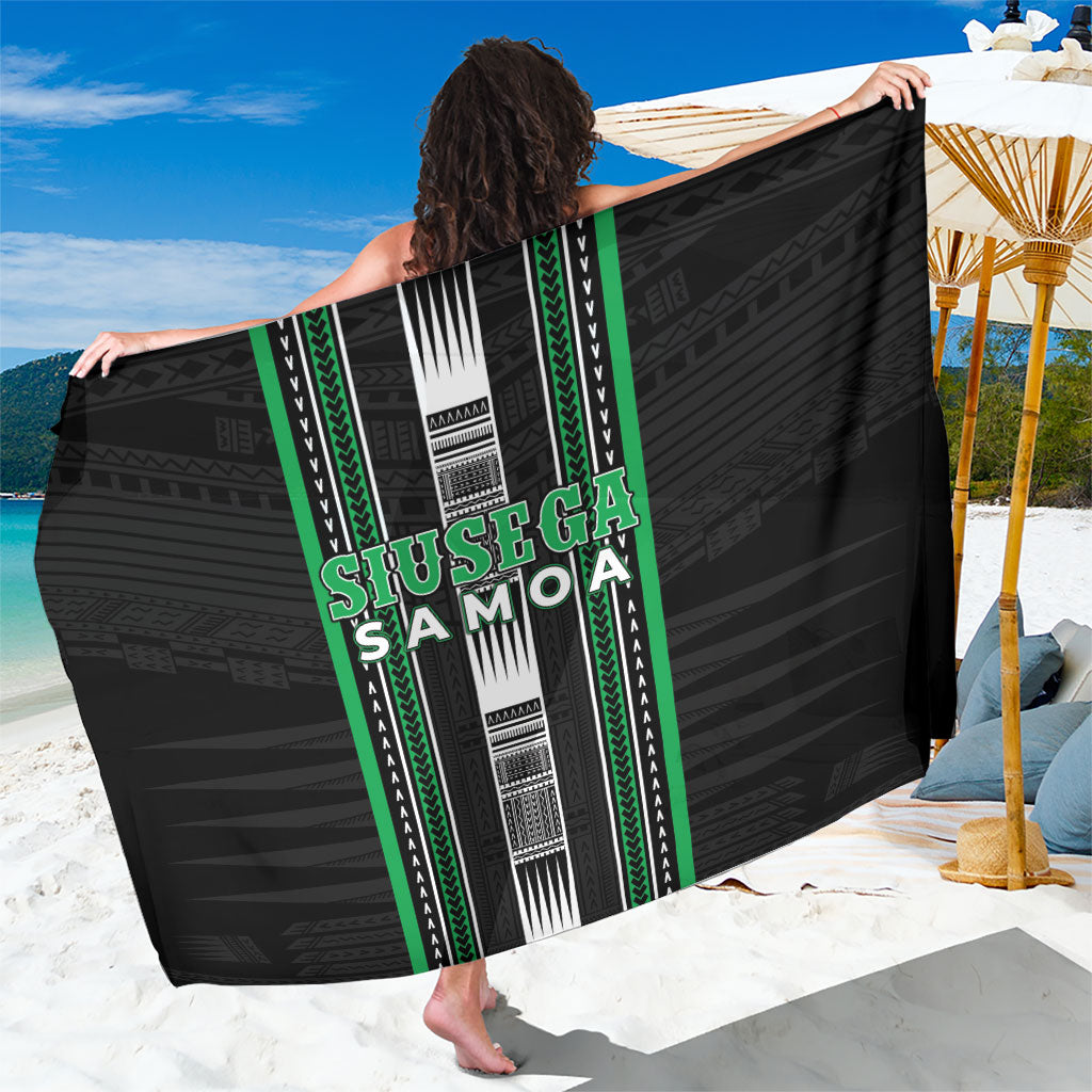 Siusega Samoa Sarong Samoan Tribal Pattern LT05 One Size 44 x 66 inches Green - Polynesian Pride
