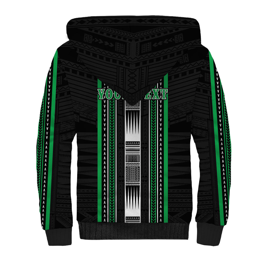 Personalised Siusega Samoa Sherpa Hoodie Samoan Tribal Pattern LT05 - Polynesian Pride