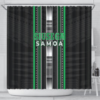 Siusega Samoa Shower Curtain Samoan Tribal Pattern LT05 - Polynesian Pride