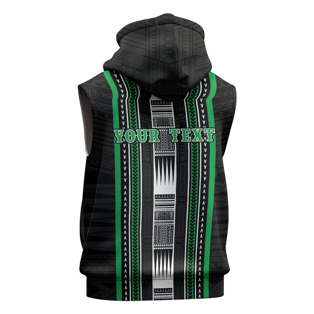 Personalised Siusega Samoa Sleeveless Hoodie Samoan Tribal Pattern LT05 - Polynesian Pride